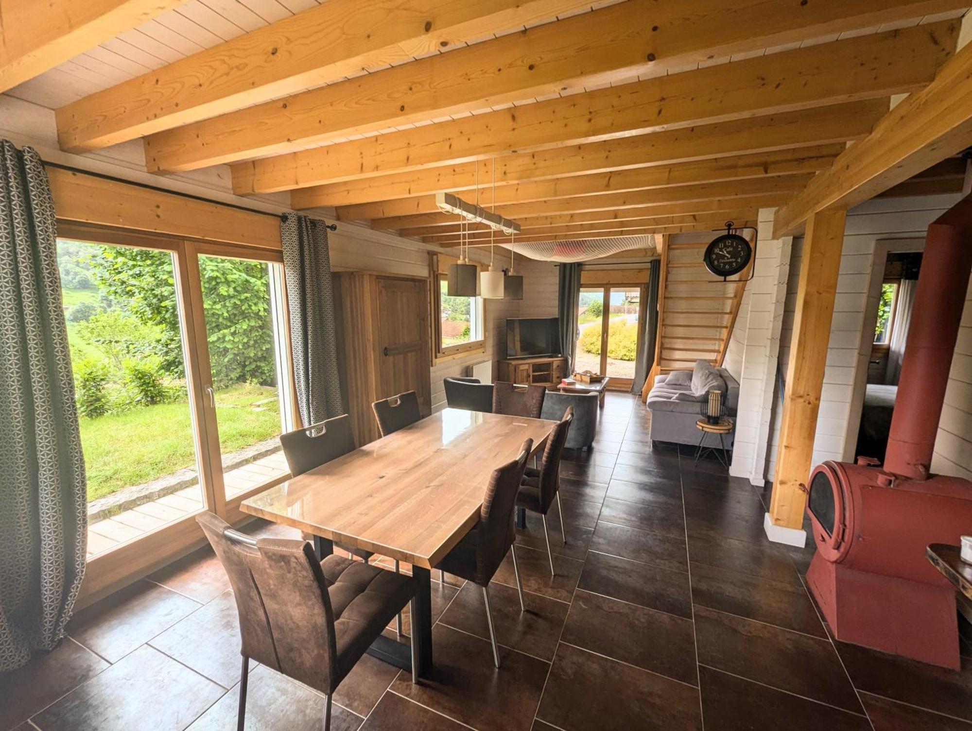 Chalet Sauna Jacuzzi 6 Personnes Ла-Бресс Екстер'єр фото
